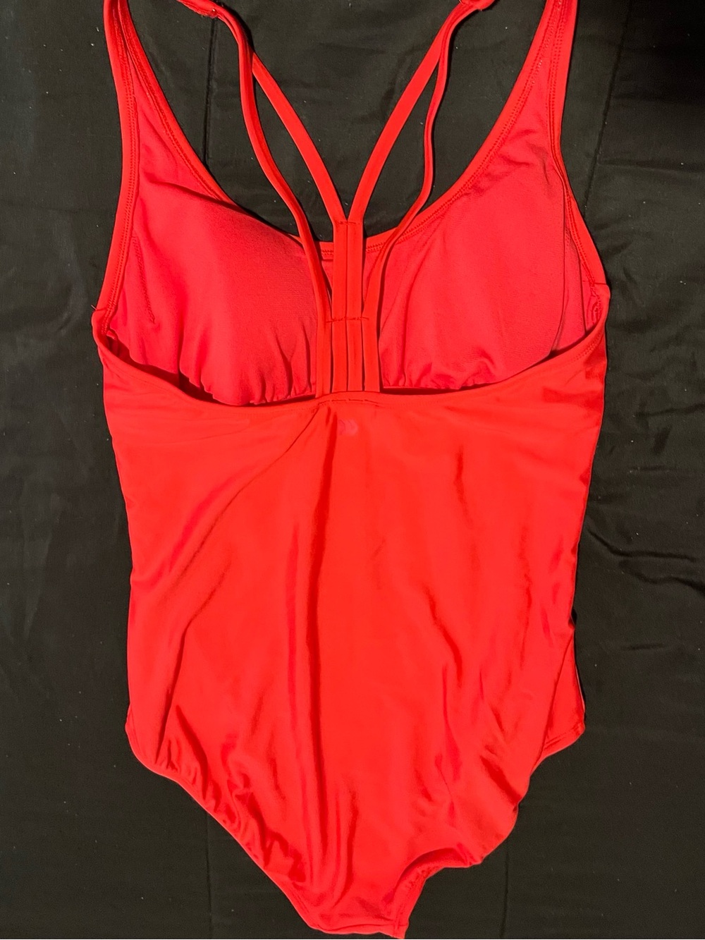 All in motion Red Strappy V‑Back One‑Piece Swimsuit - Picture 4 of 6